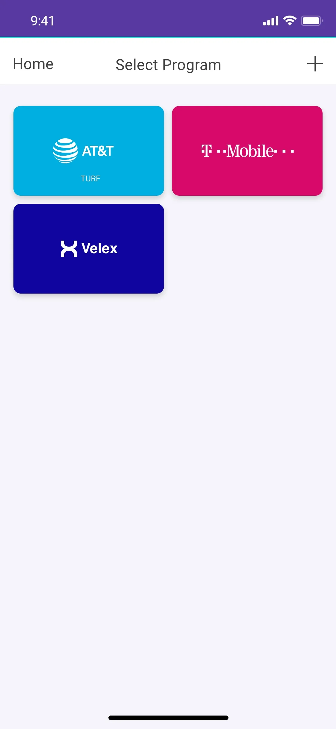 Select program
